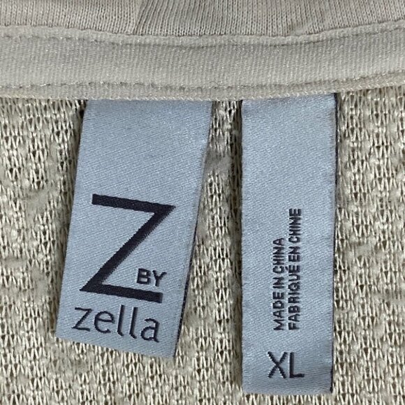 Nordstrom Zella‎ Sherpa Fleece Pullover Hoodie Size XL Beige Cream Sweater Hood - Picture 5 of 11